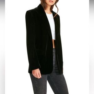 BB Dakota Black Velvet Blazer